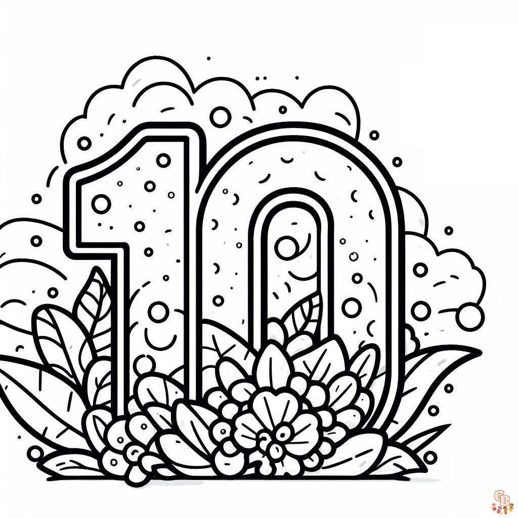 number 11 coloring page
