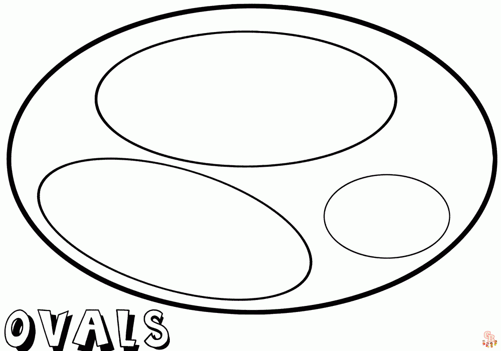 Oval coloring pages to print