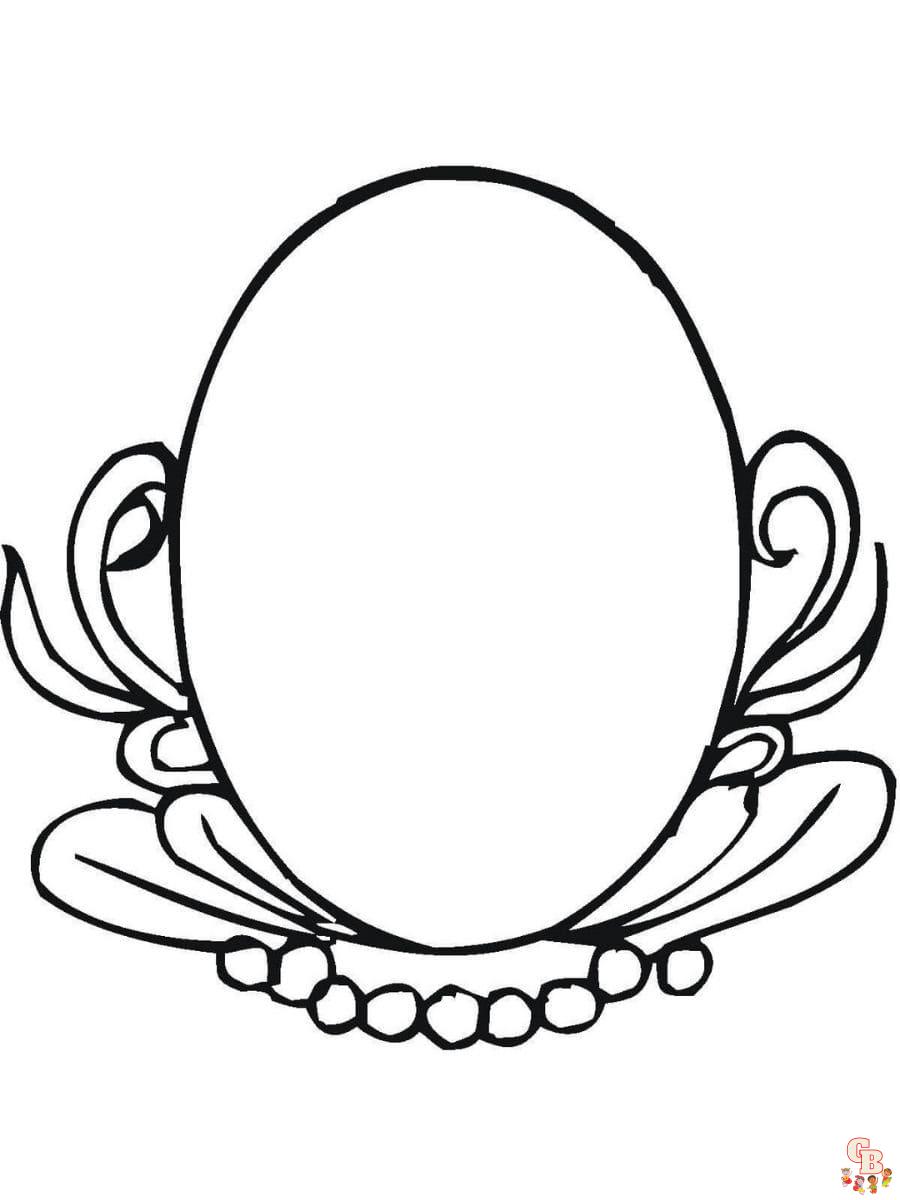 Oval coloring pages