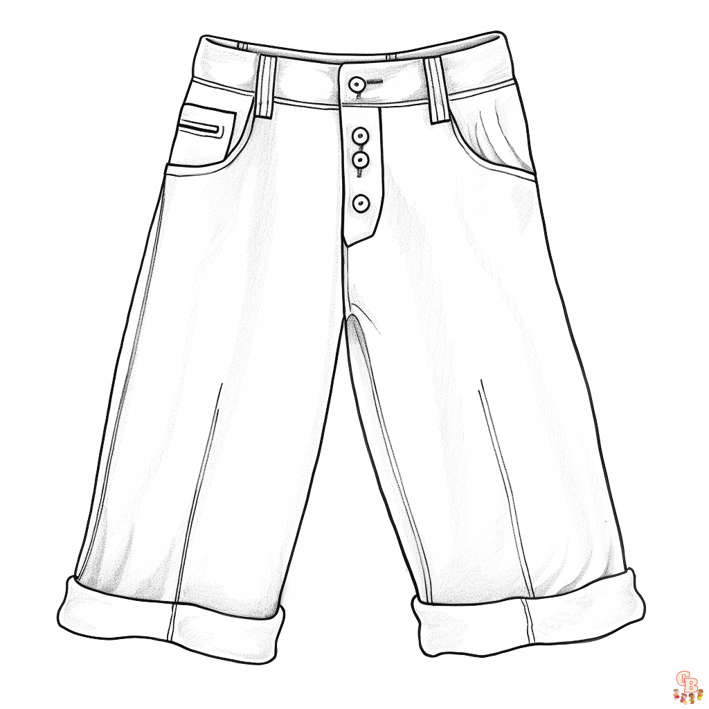 Pants coloring pages printable free