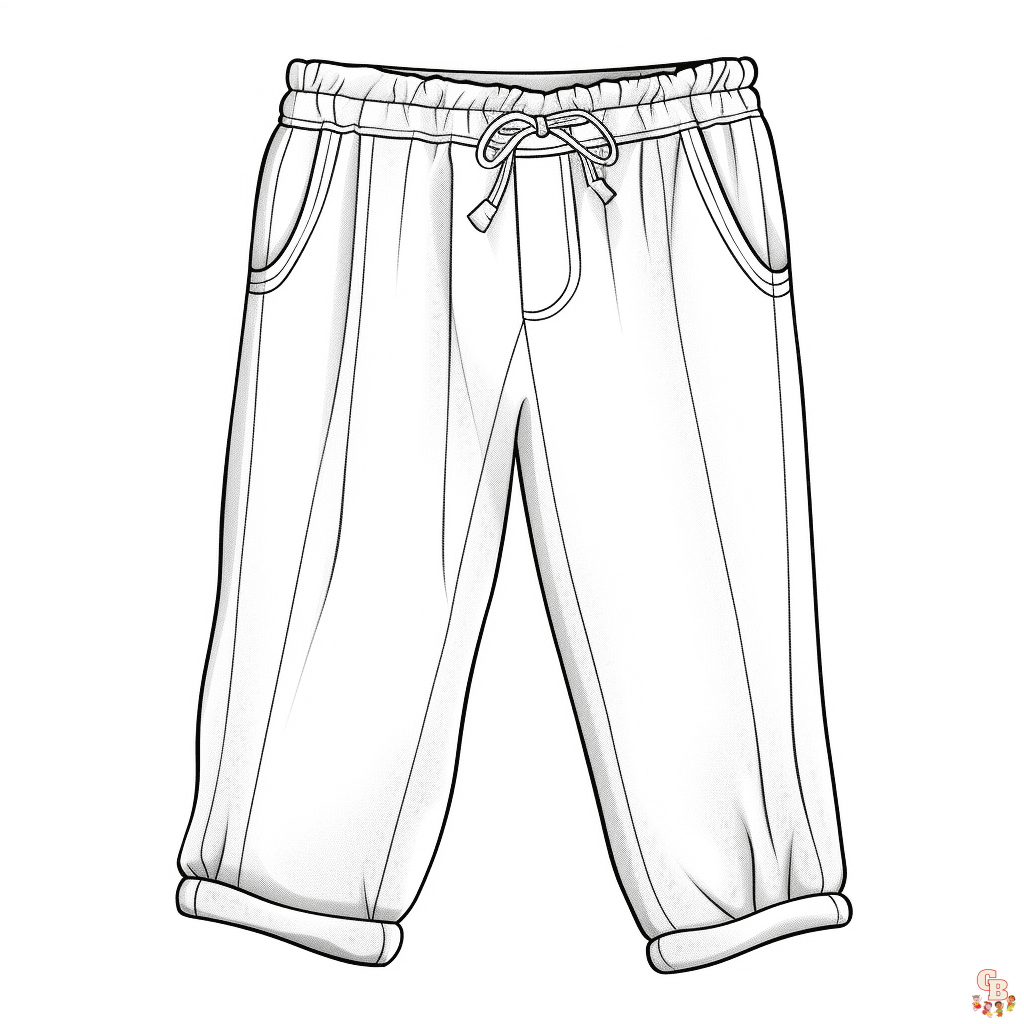 Pants coloring pages printable