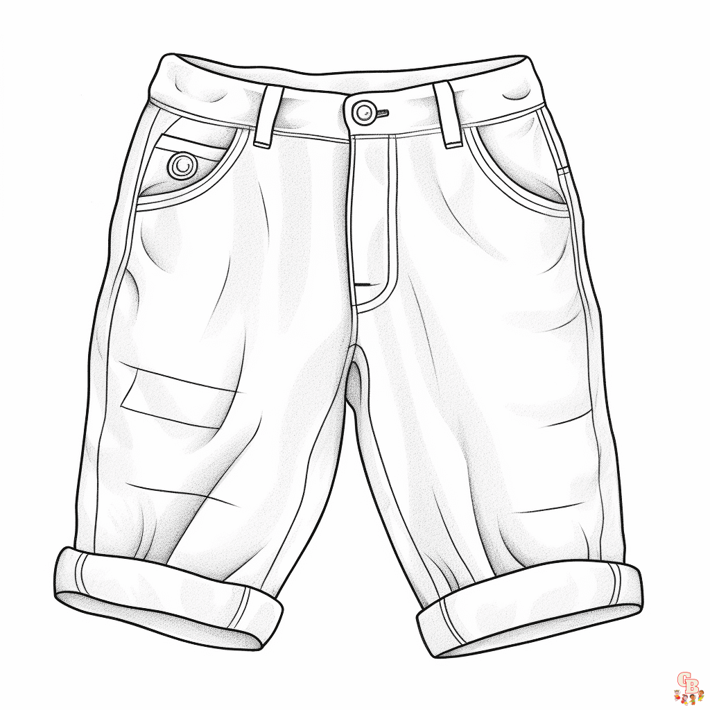Pants coloring pages to print
