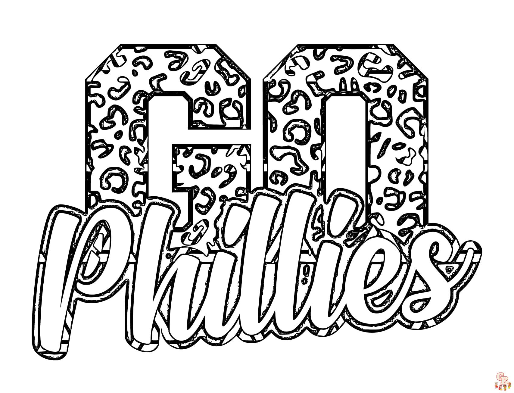 Phillies coloring pages printable free