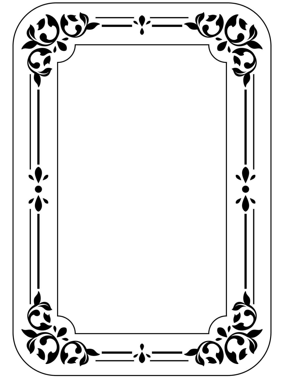 Printable Picture Frame Coloring Pages Free For Kids And Adults