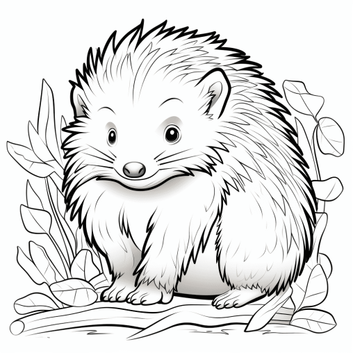 Printable Porcupine Coloring Pages Free For Kids And Adults