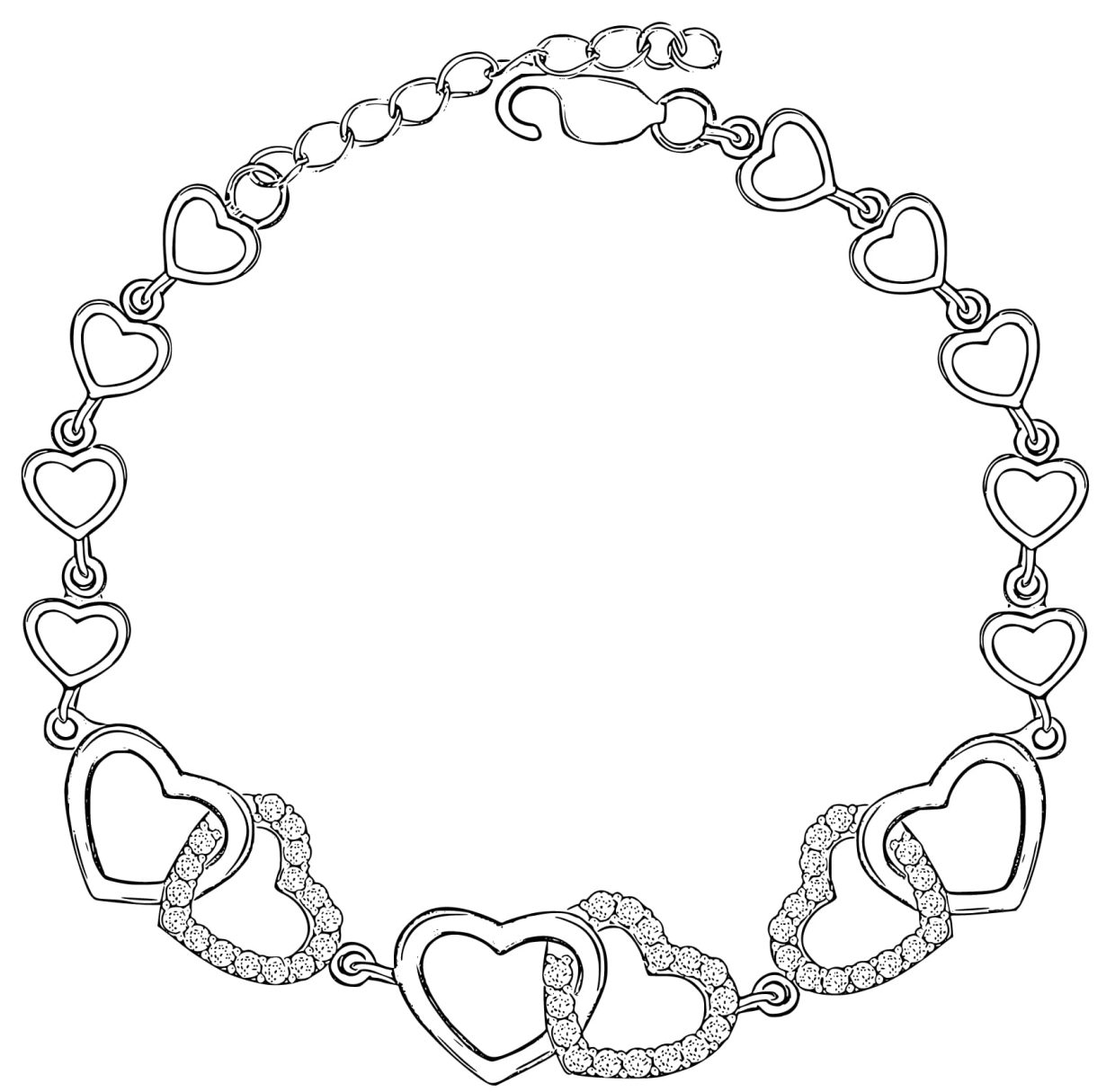 Printable Bracelet Coloring Pages Free For Kids And Adults