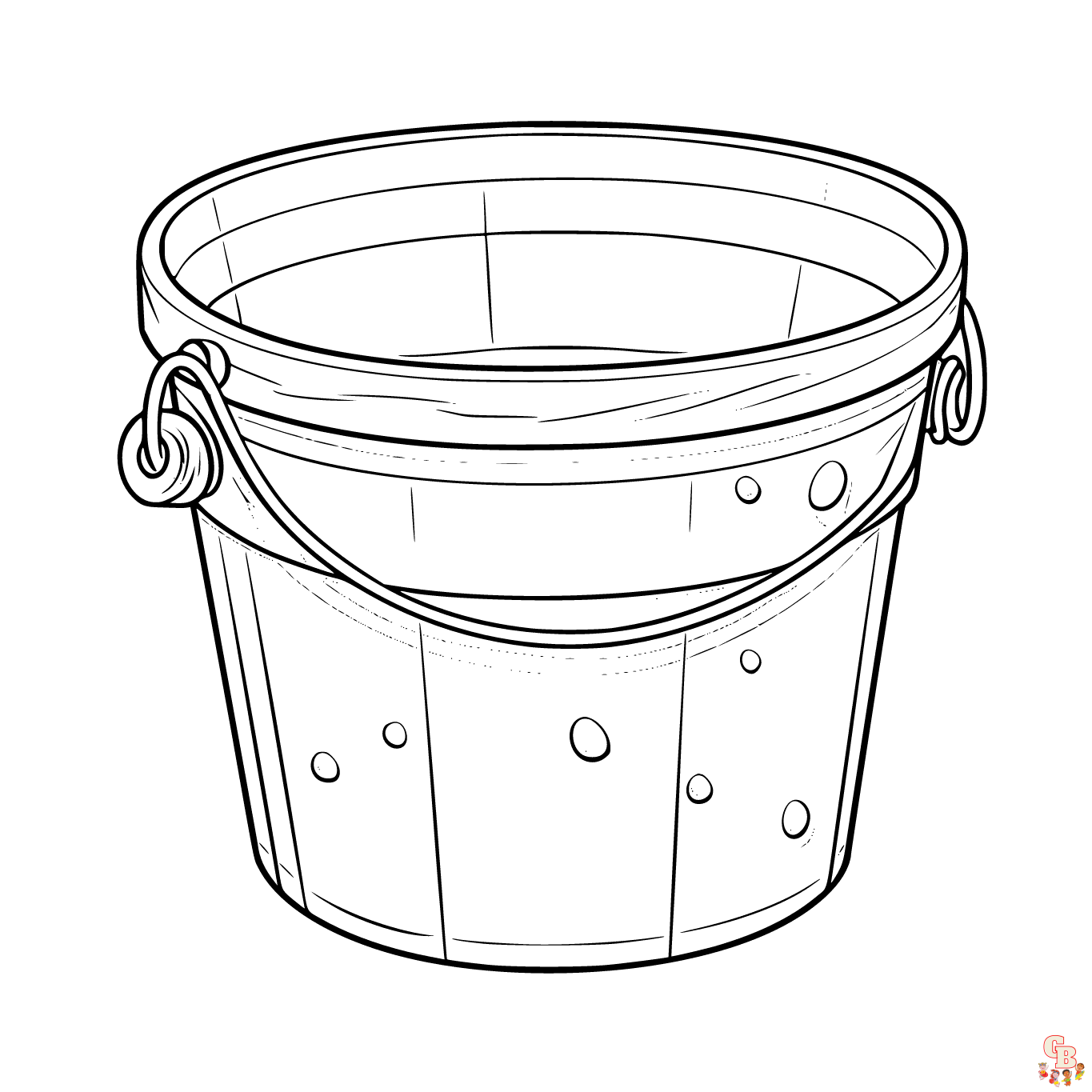 Bucket Coloring Pages