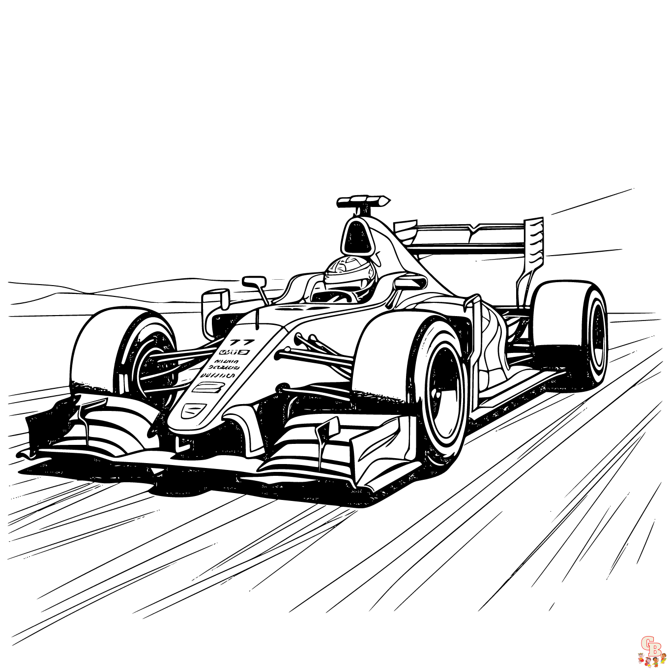 Printable F1 coloring sheets