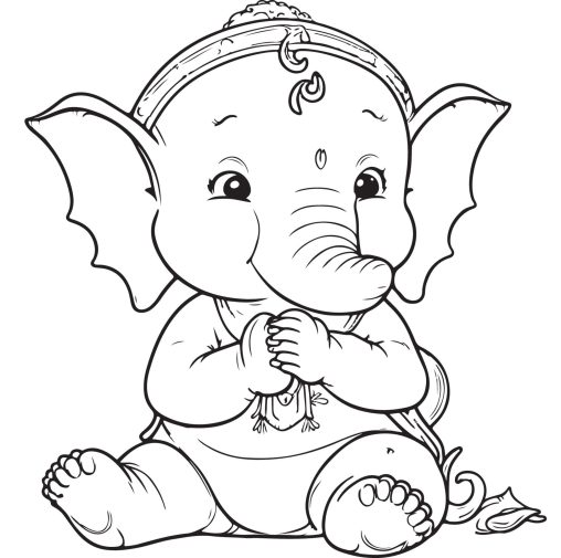 Printable Ganesha Coloring Pages Free For Kids And Adults Printable Ganesha Coloring Pages Free For Kids And Adults
