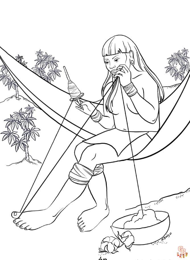 Printable Indigenous Peoples' Day coloring sheets