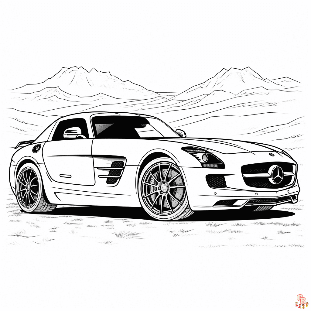 Printable Mercedes coloring sheets