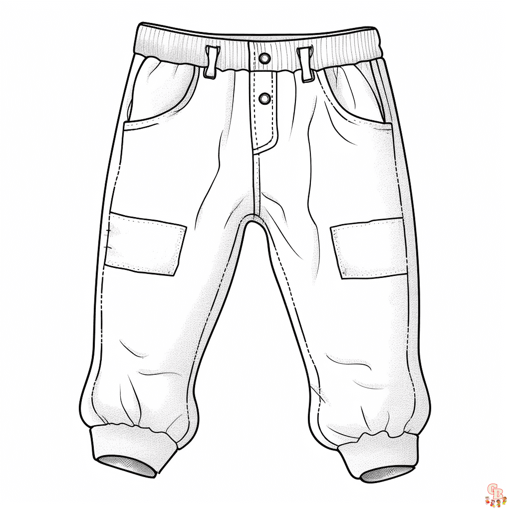 shorts coloring pages