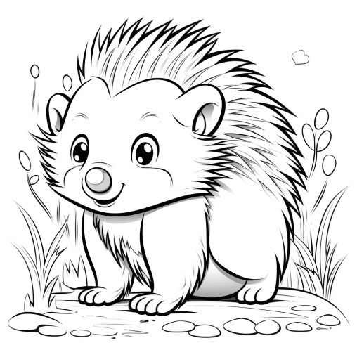 Printable Porcupine Coloring Pages Free For Kids And Adults