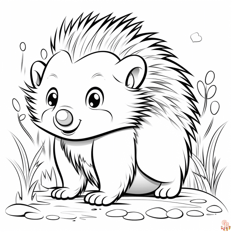 Printable Porcupine Coloring Pages Free For Kids And Adults