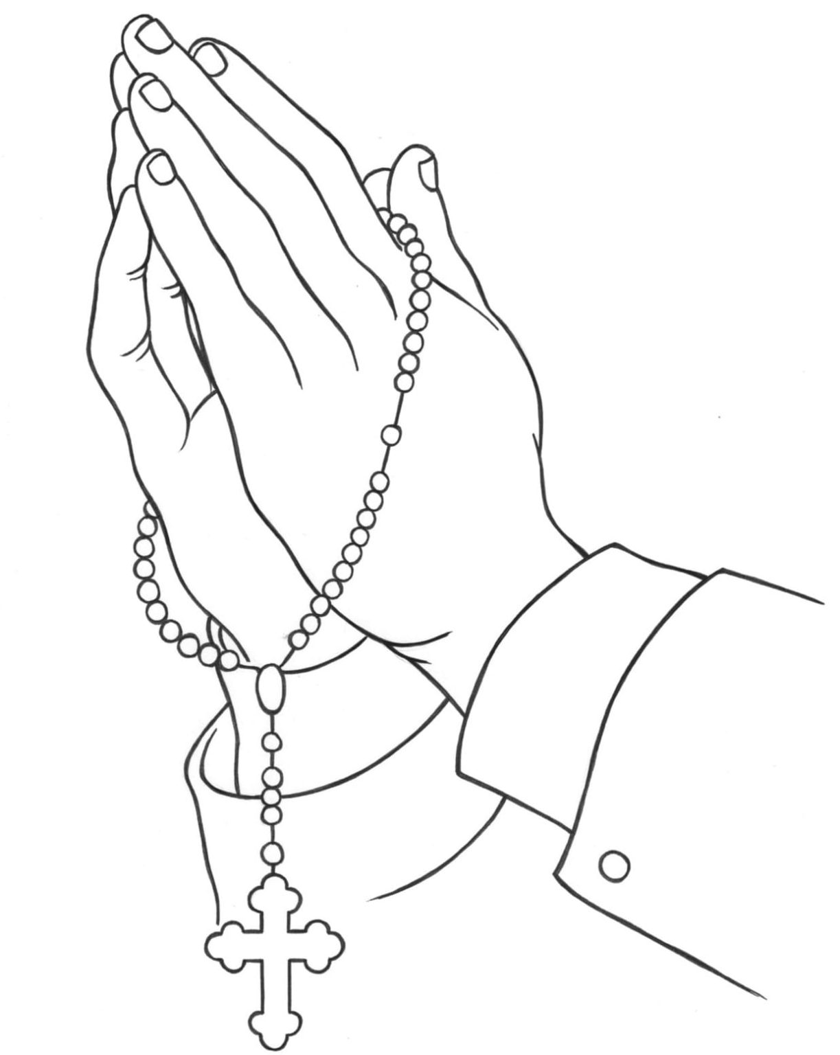 Printable Rosary Coloring Pages Free For Kids And Adults