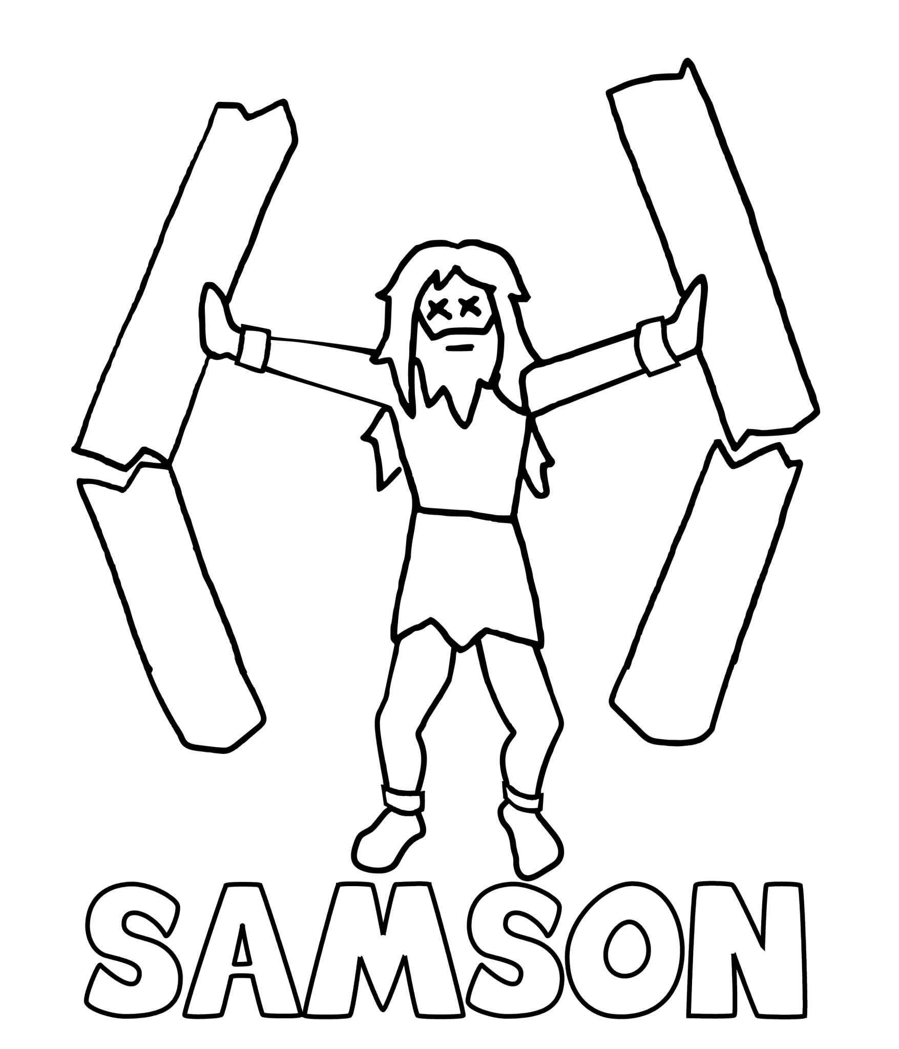 Printable Samson Coloring Pages Free For Kids And Adults
