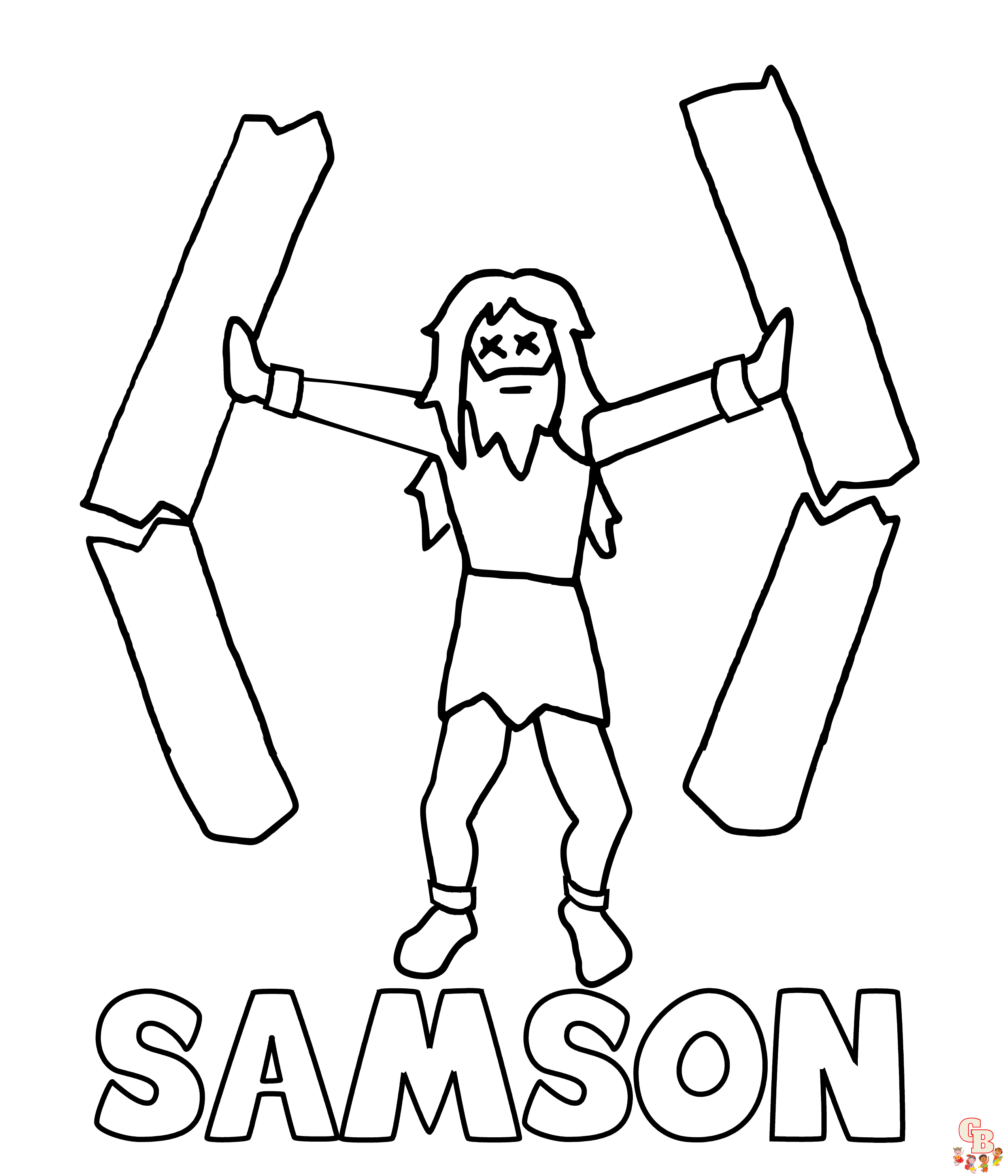 Printable Samson coloring sheets