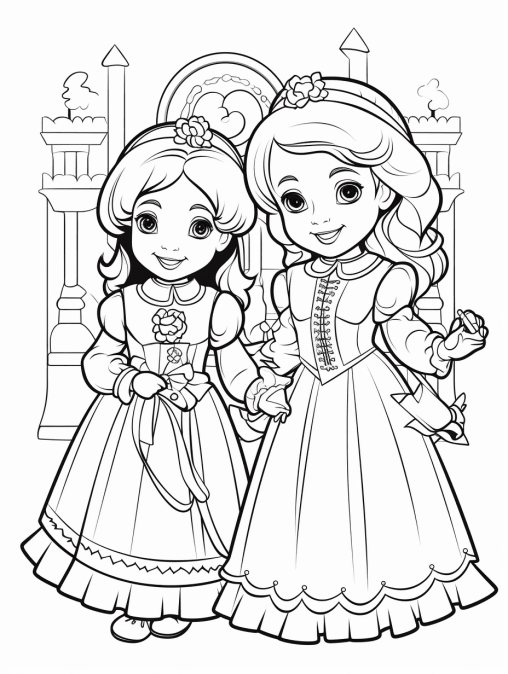 Printable Sister Coloring Pages Free For Kids And Adults