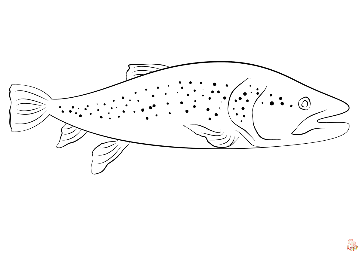 Trout Coloring Pages
