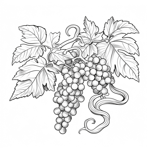 Printabe Vine Coloring Pages Free For Kids And Adults