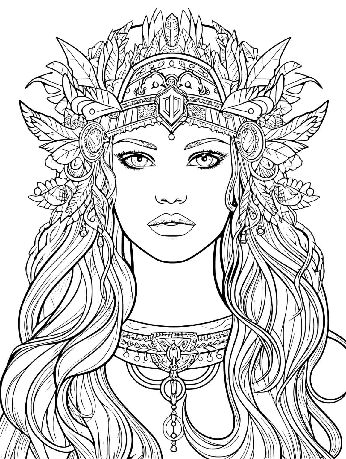 Printable Women Coloring Pages Free For Kids And Adults