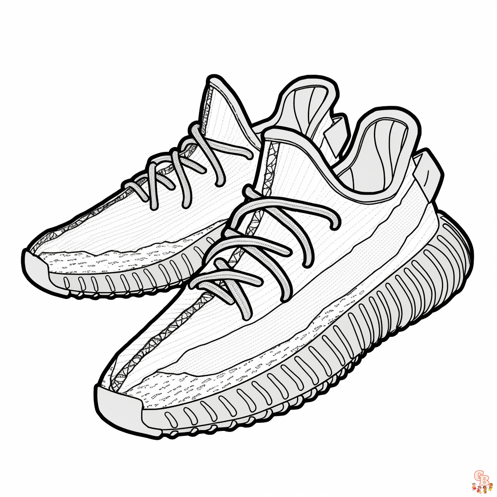 Printable Yeezy coloring sheets