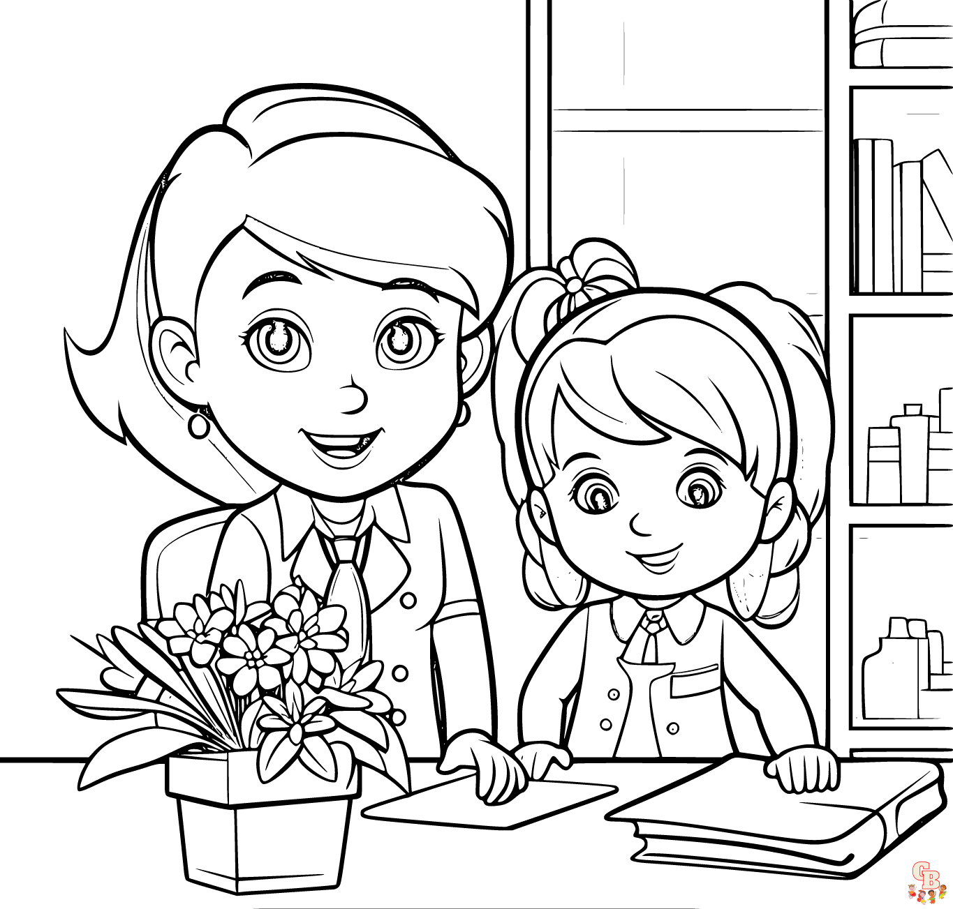 Printable administrative professionals day coloring sheets