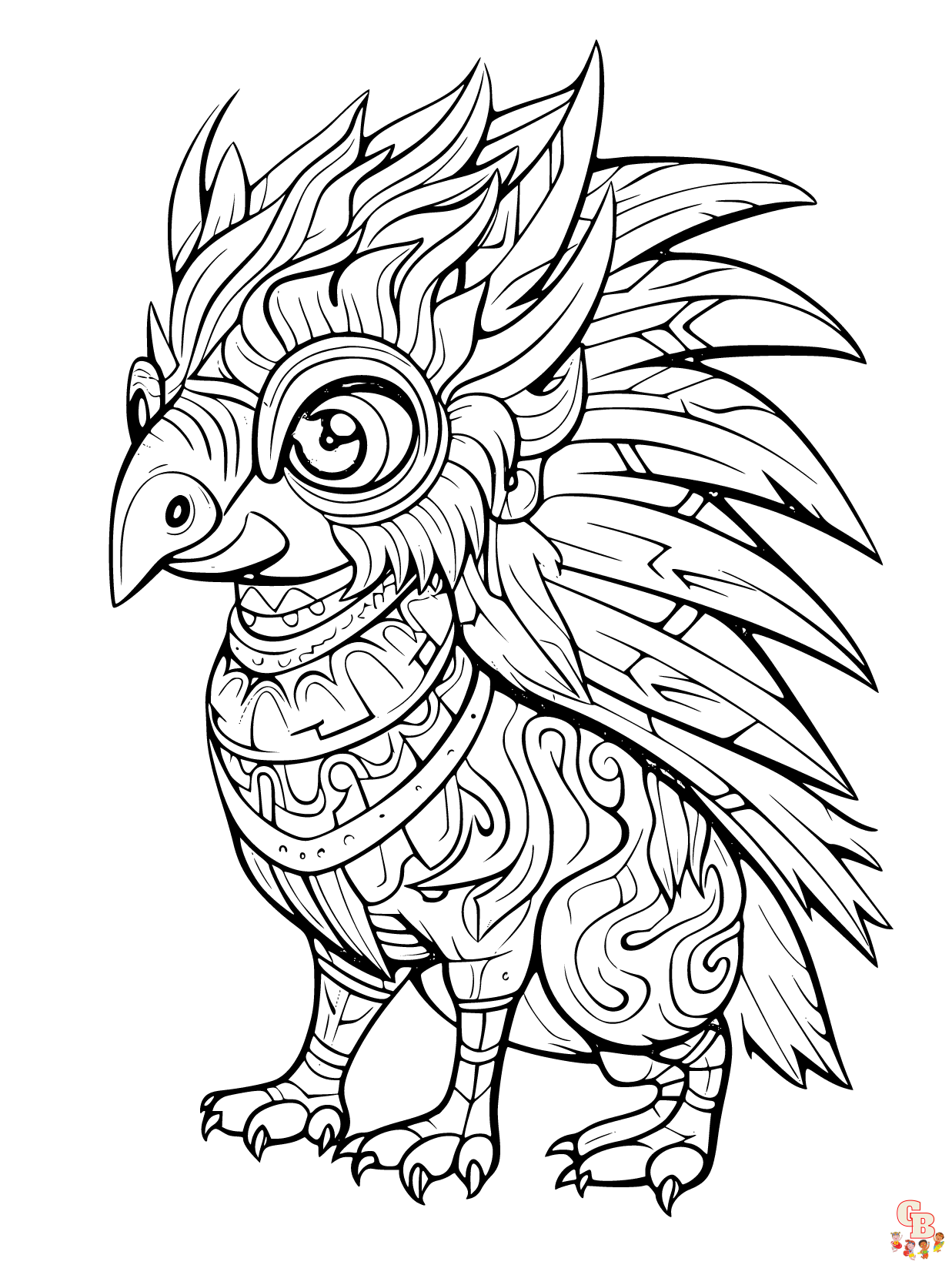 Printable alebrijes coloring sheets