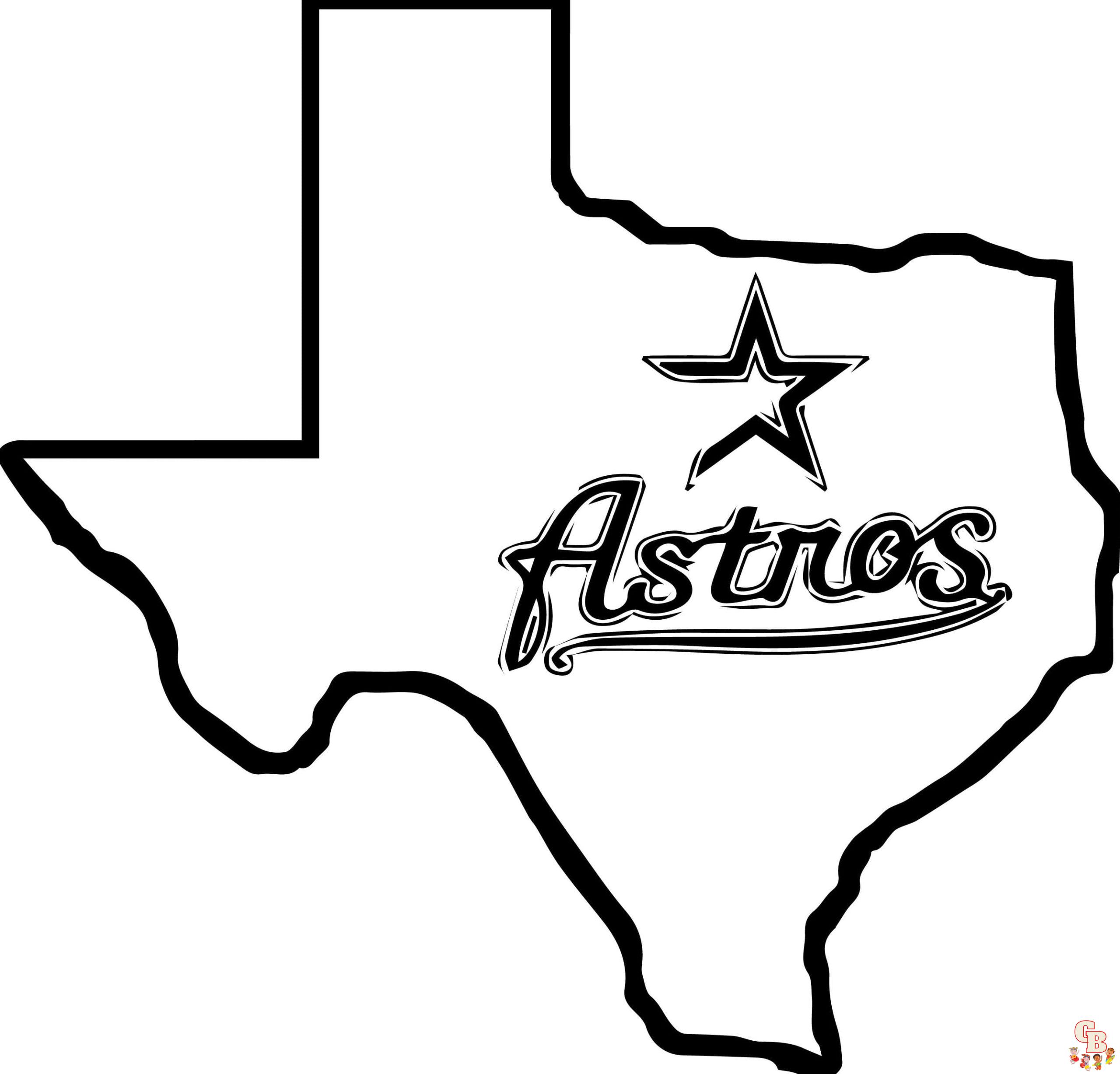 Printable Astros Coloring Pages Free For Kids And Adults