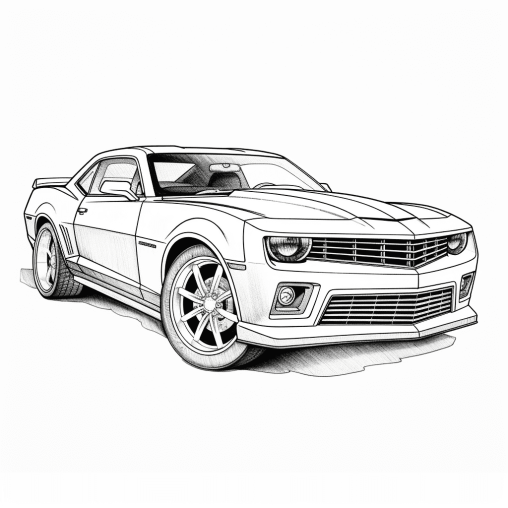 Printable Camaro Coloring Pages Free For Kids And Adults