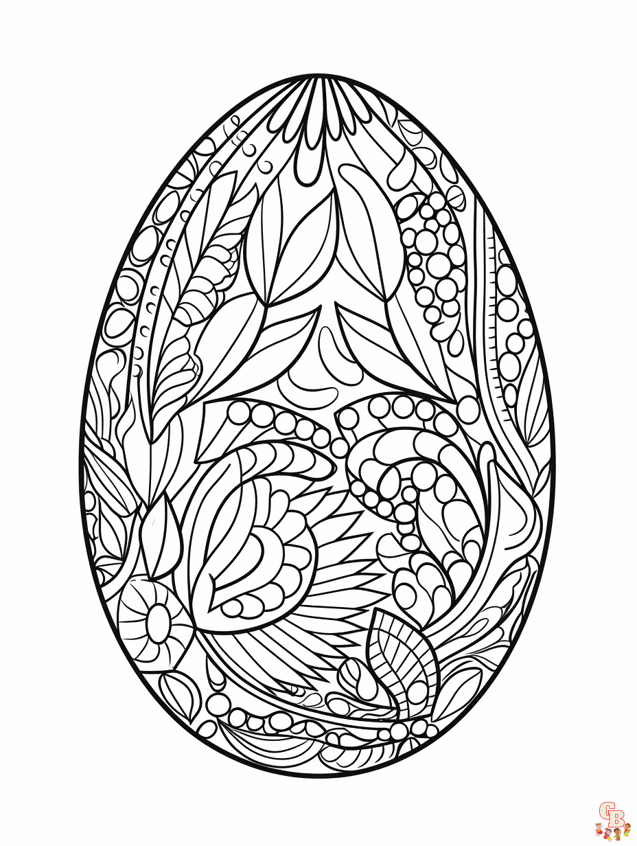 Eggs Coloring Pages