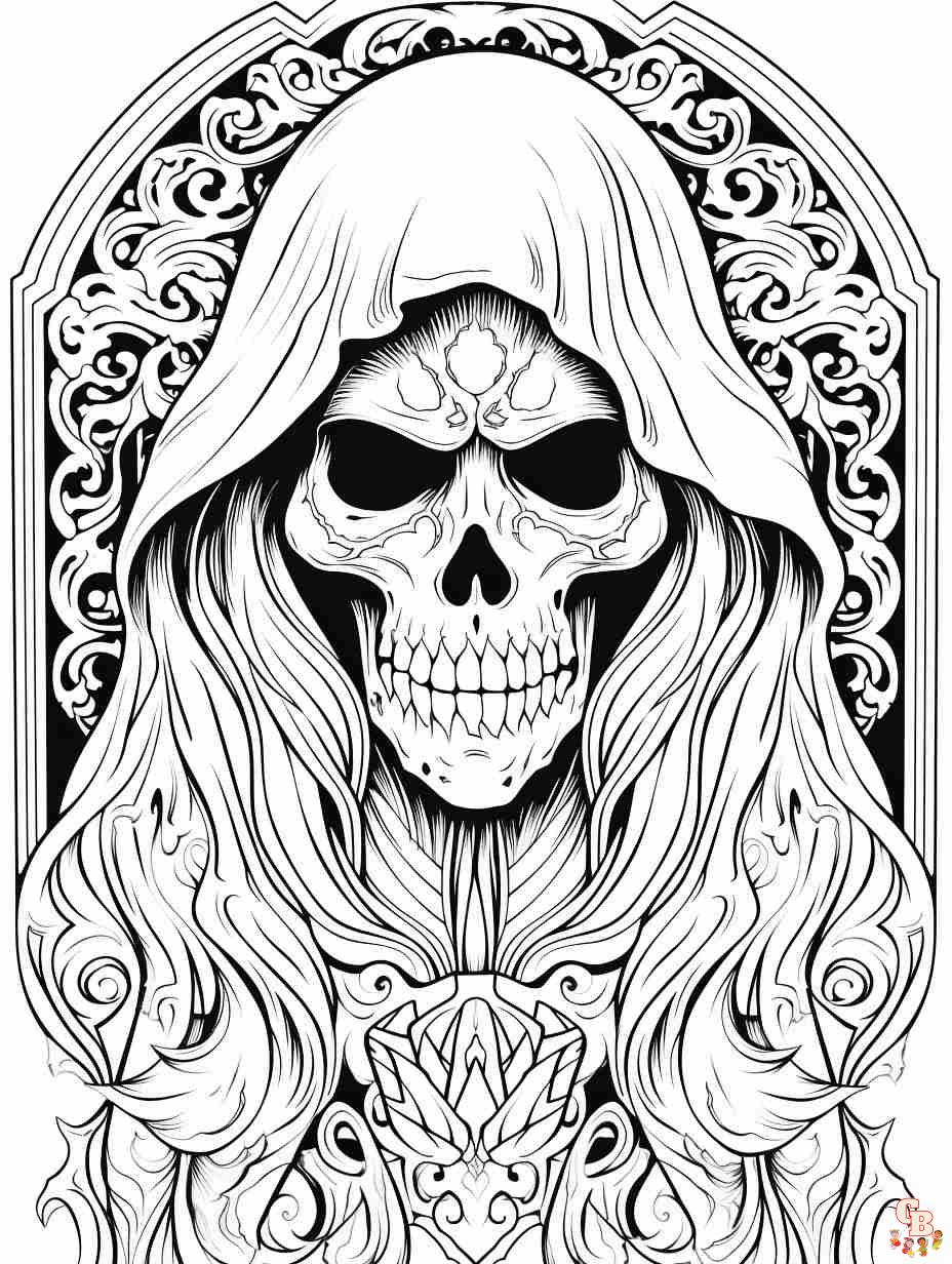 Printable gothic coloring sheets