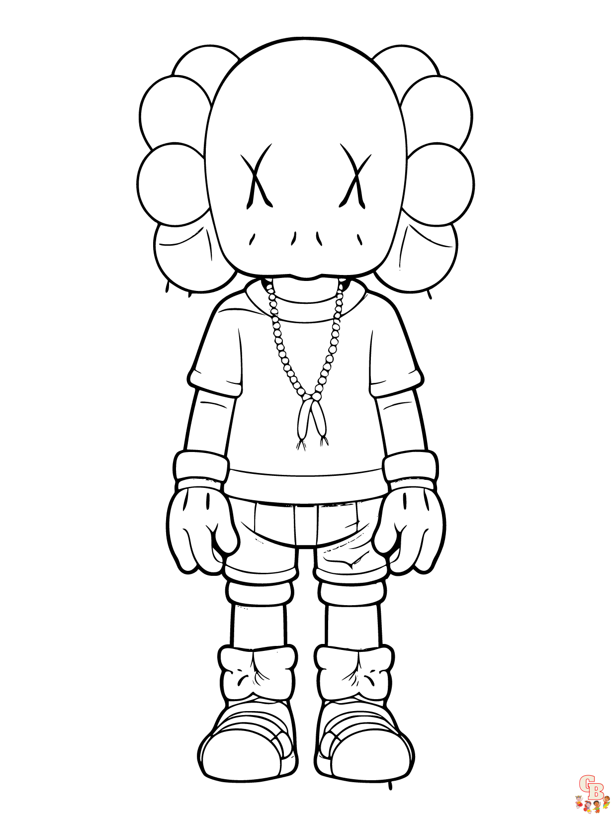 Kaws Coloring Pages
