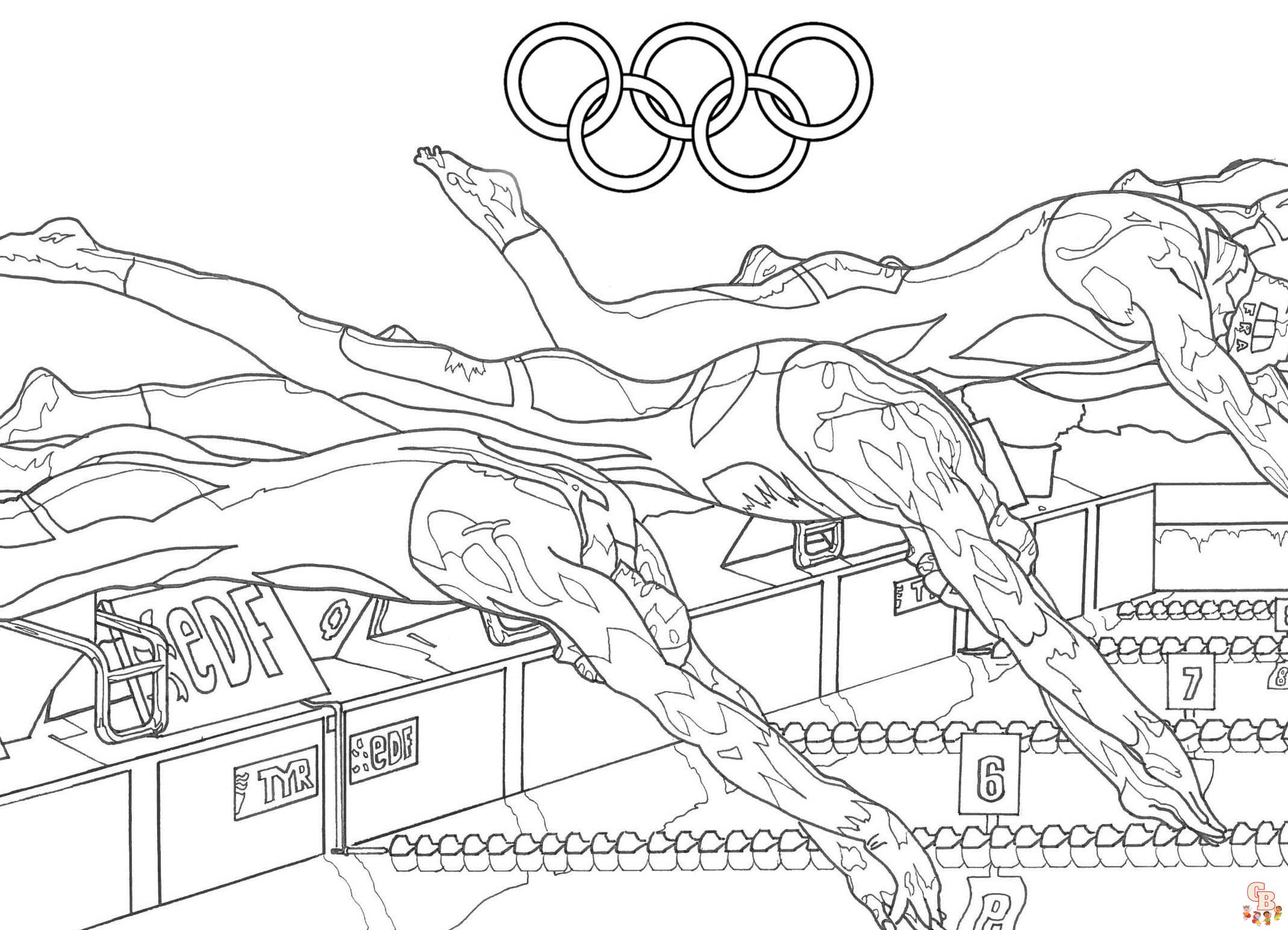 Printable olympic coloring sheets