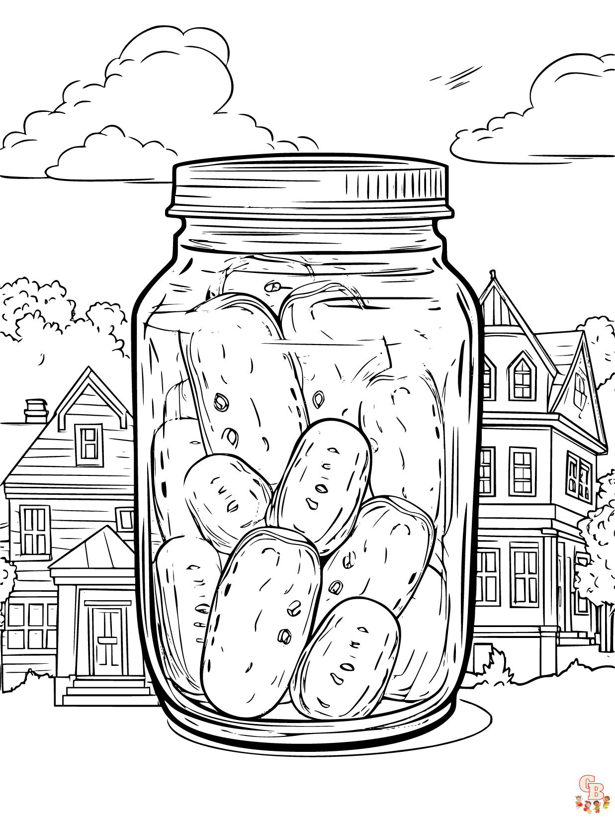 Pickle Coloring Pages