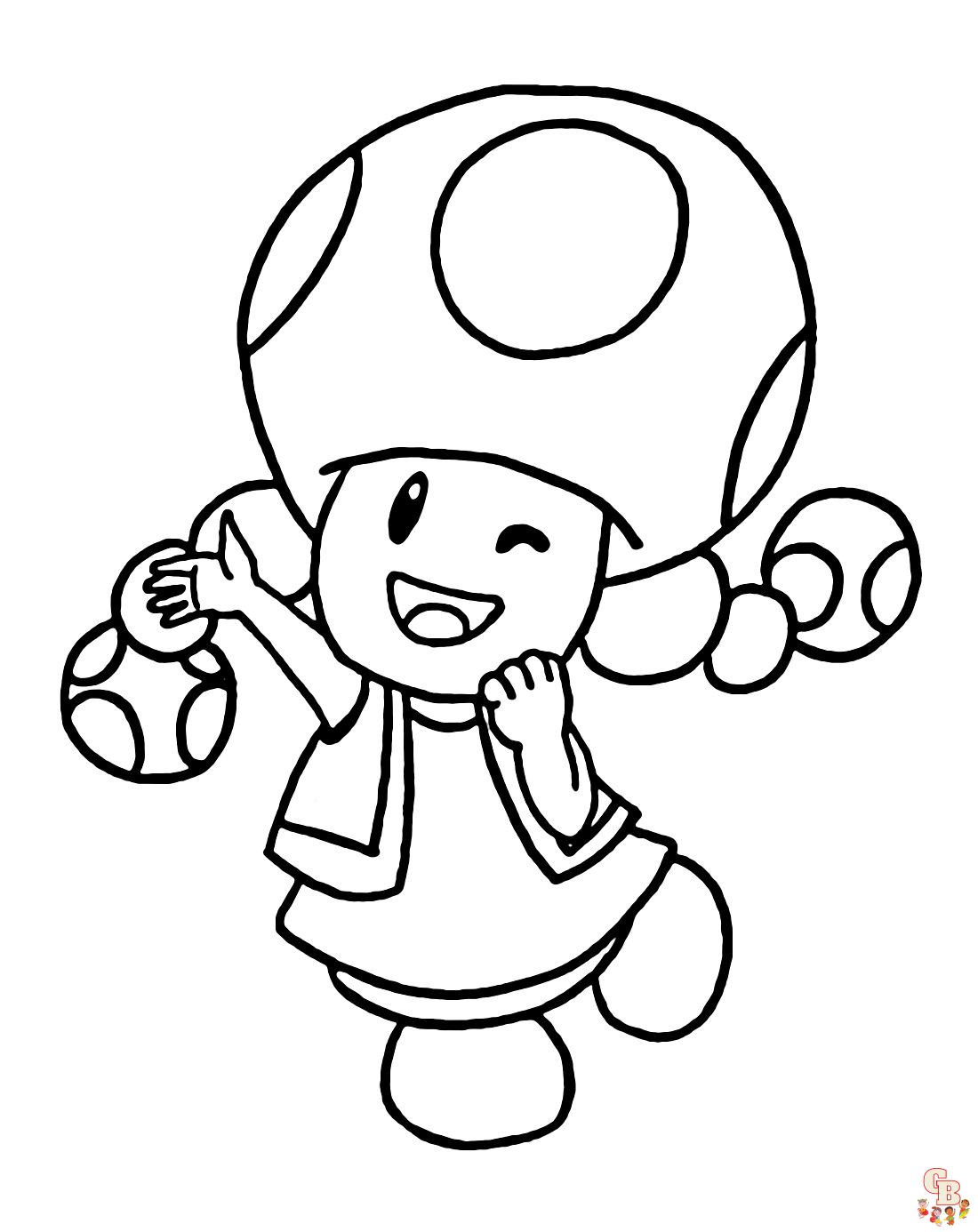 Printable toadette coloring sheets