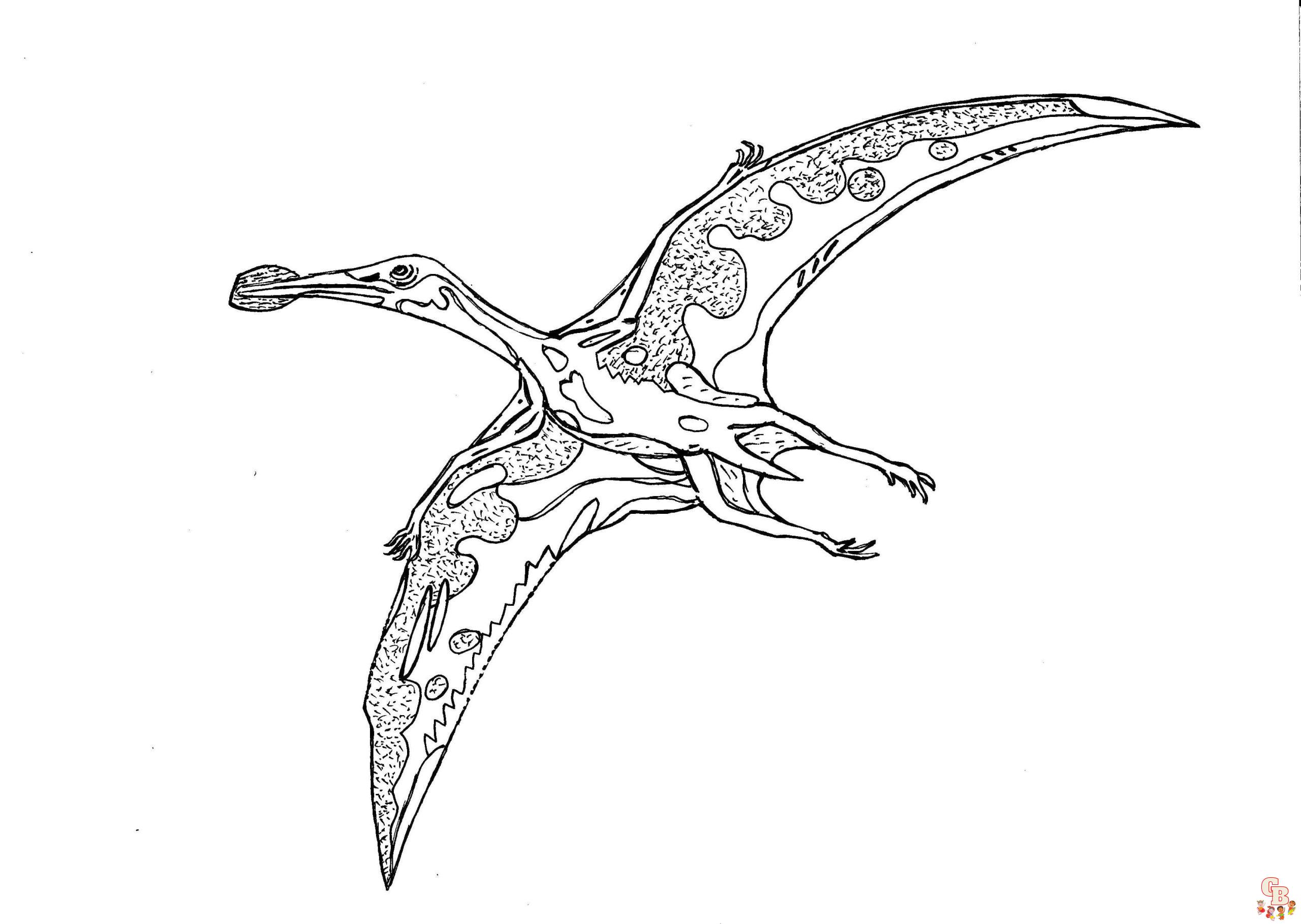 Pteranodon coloring pages printable