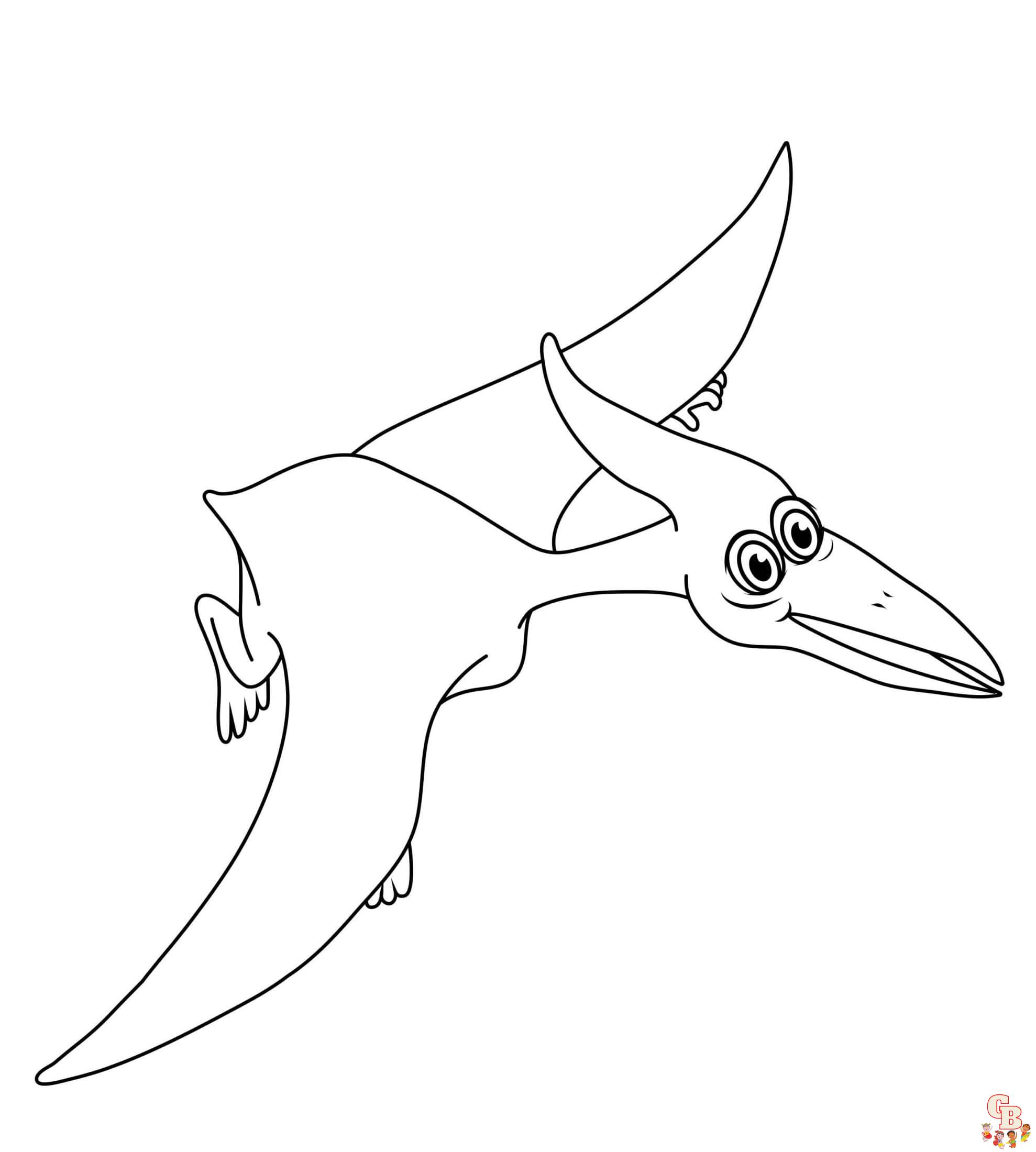 Pteranodon coloring pages to print