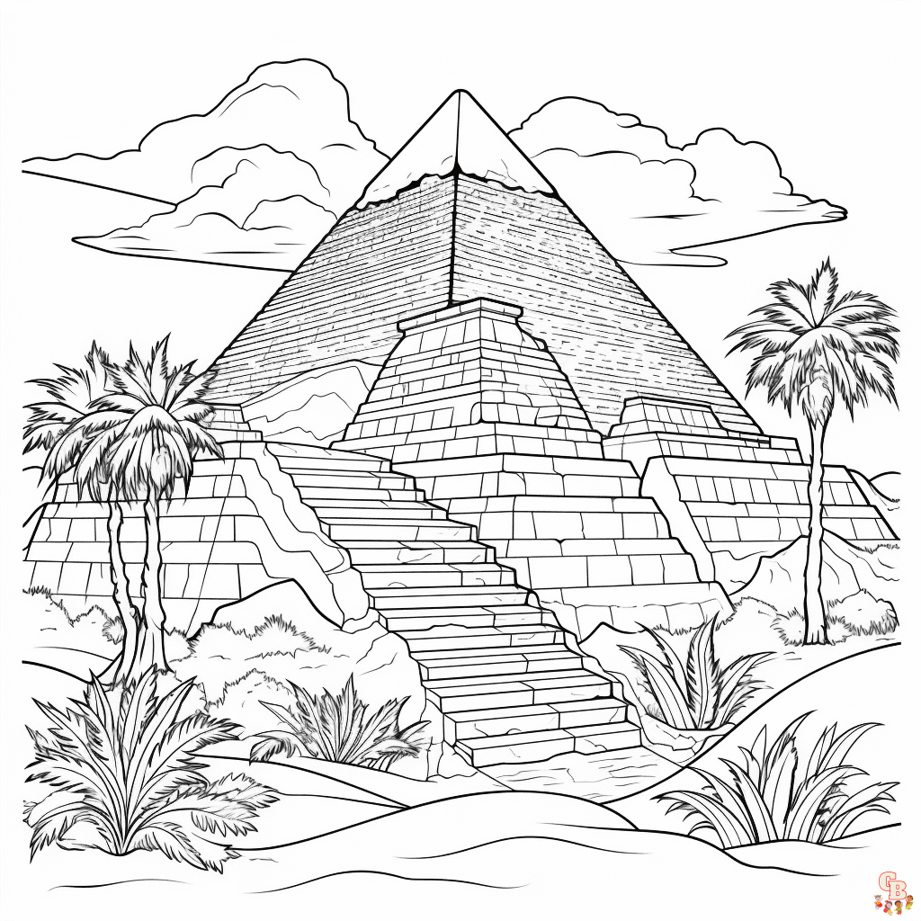 Pyramid Coloring Sheets