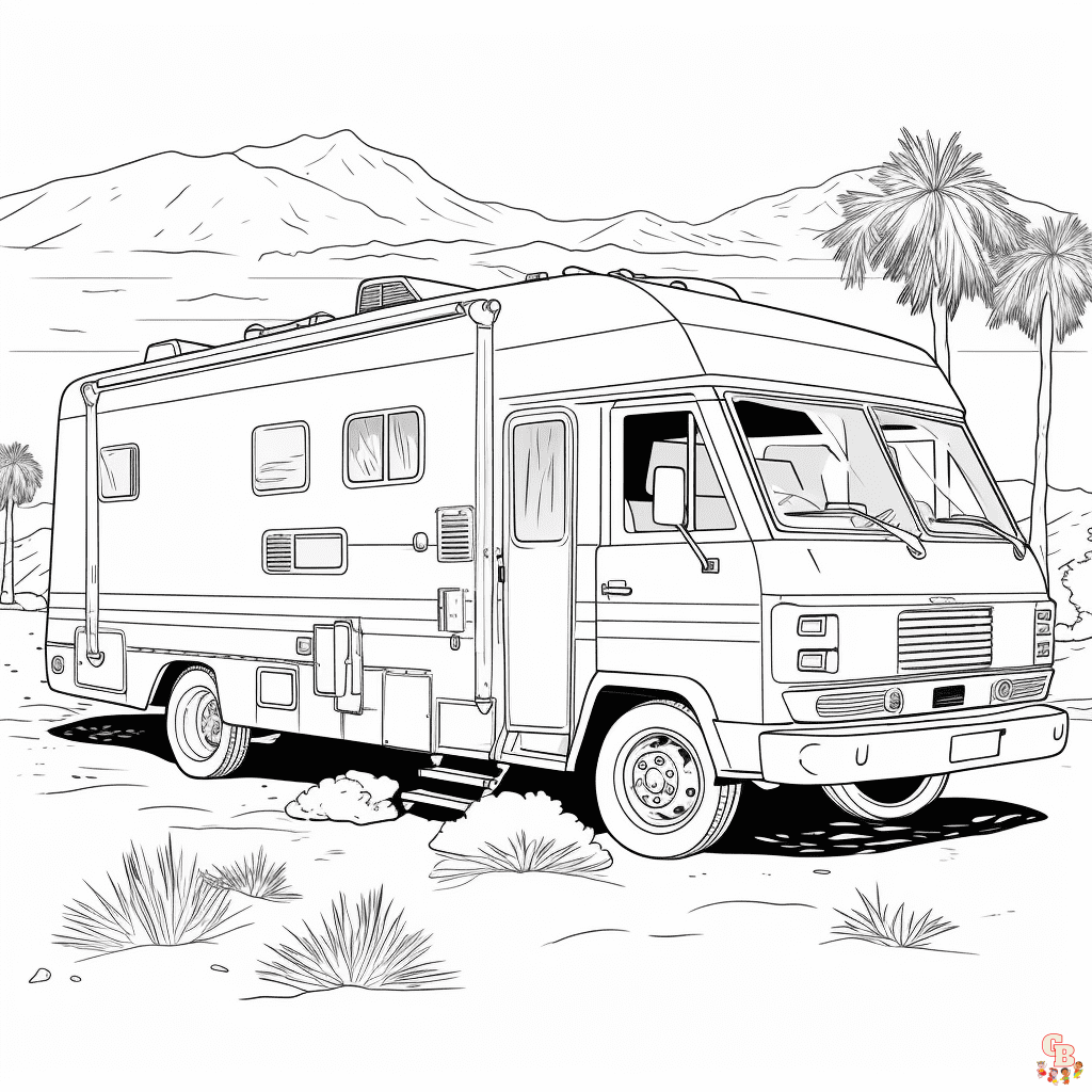 RV coloring pages free