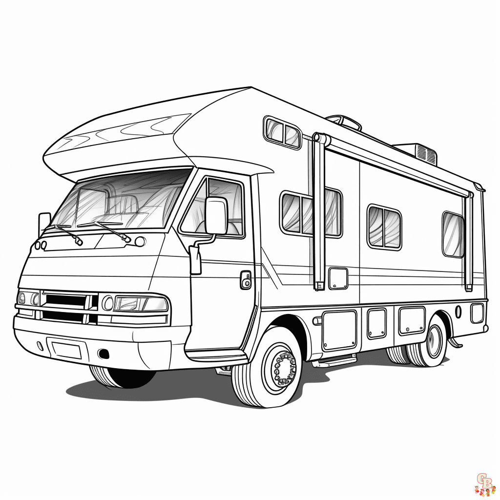 RV coloring pages printable free