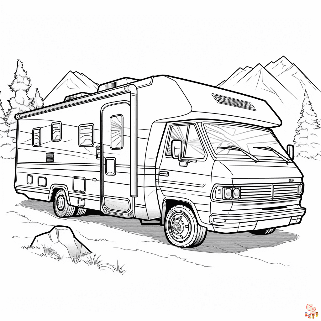 RV coloring pages to print
