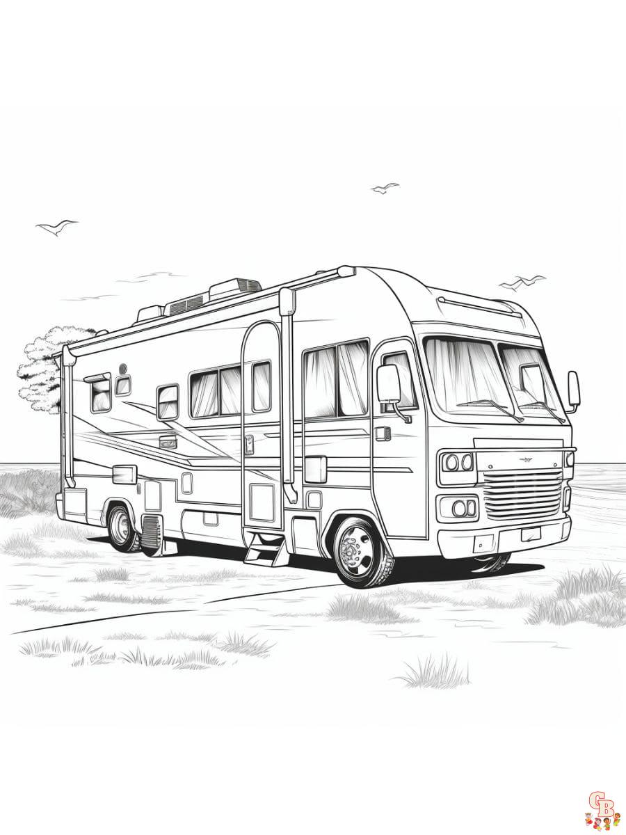 RV coloring pages