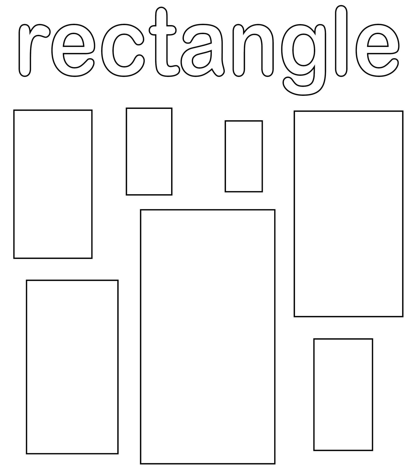 Printable Rectangle Coloring Pages Free For Kids And Adults