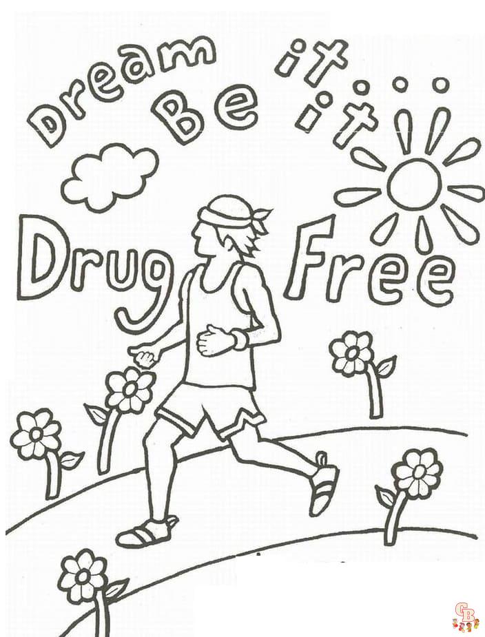 Red Ribbon Week Coloring Pages