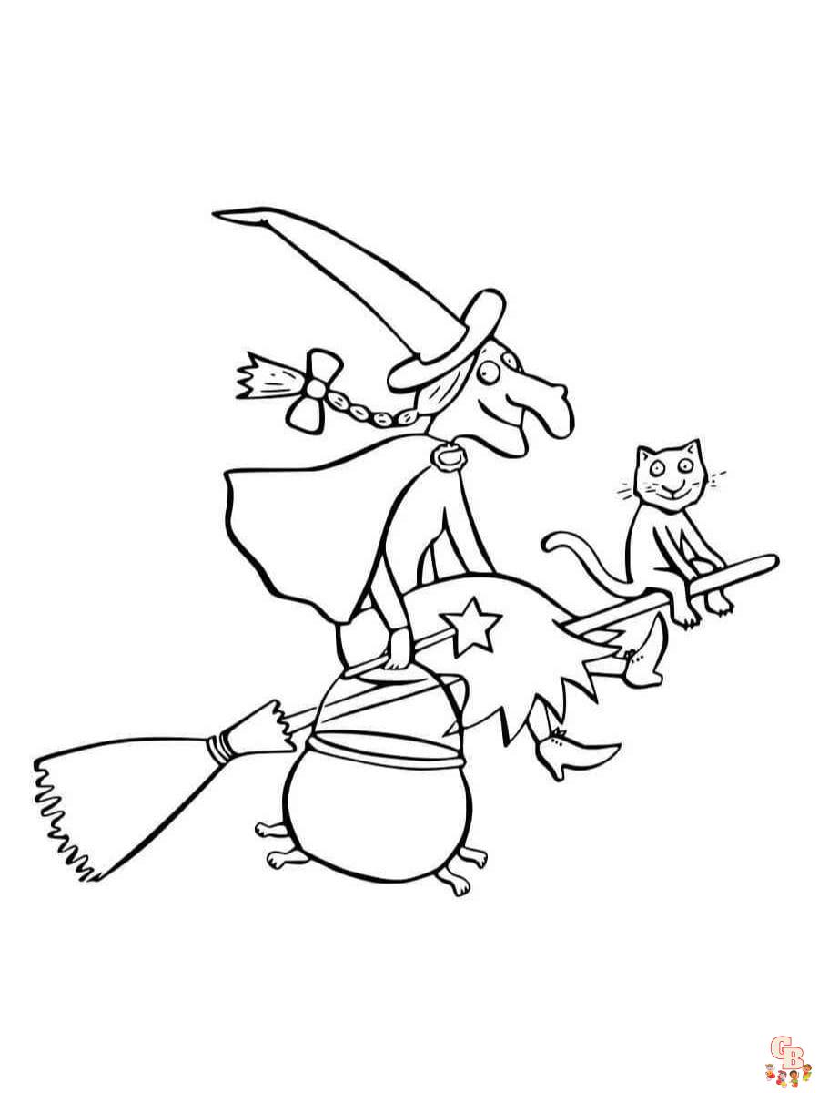 Room on the Broom coloring pages