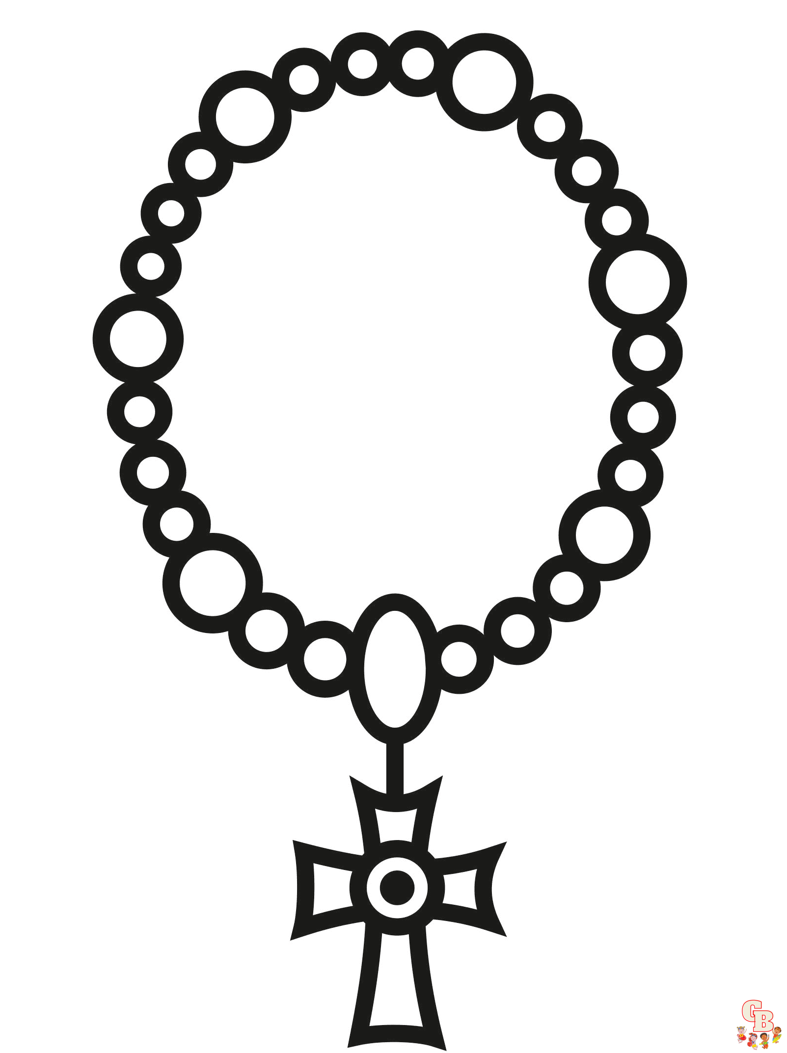 Rosary coloring pages printable free