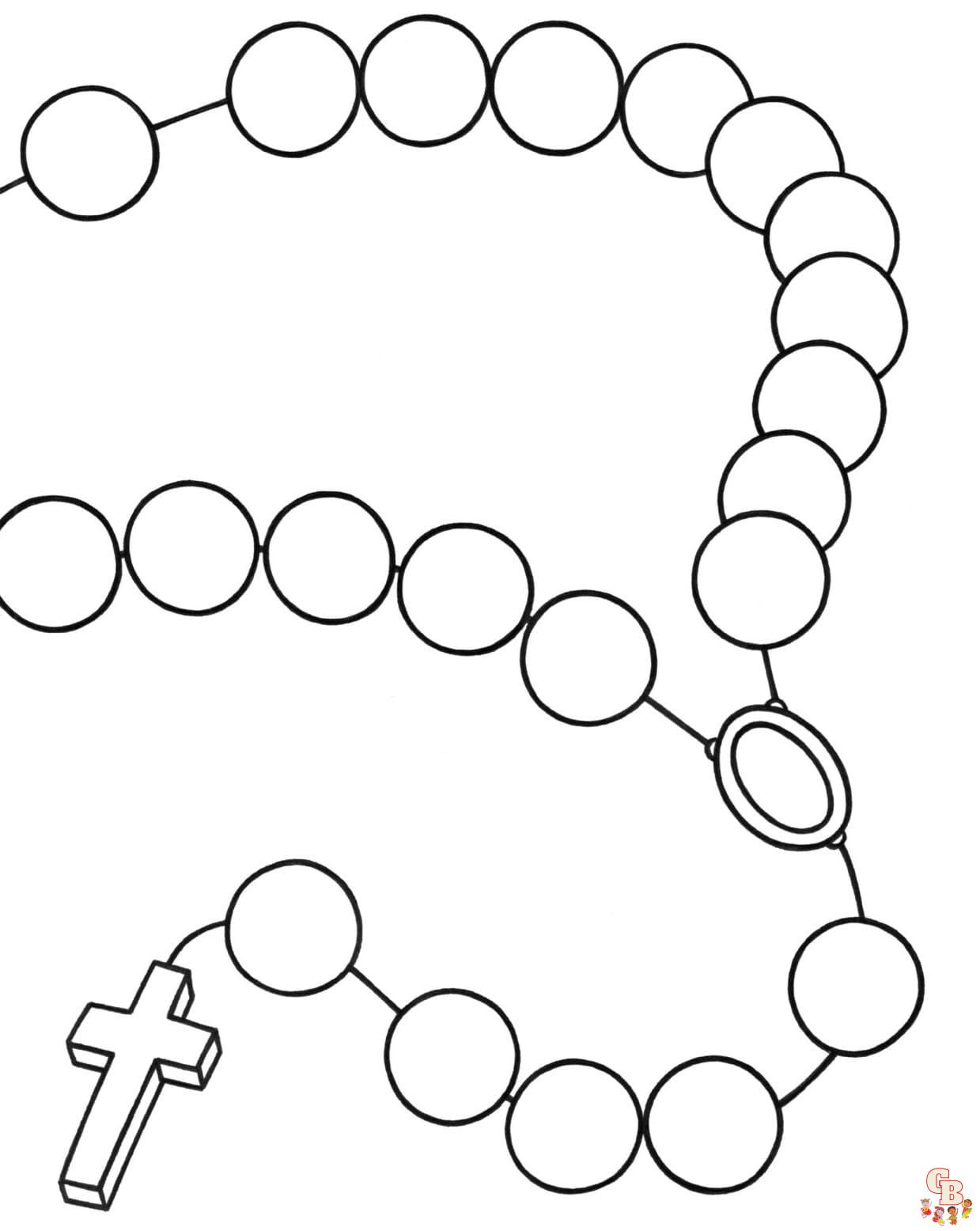 Rosary coloring pages to print