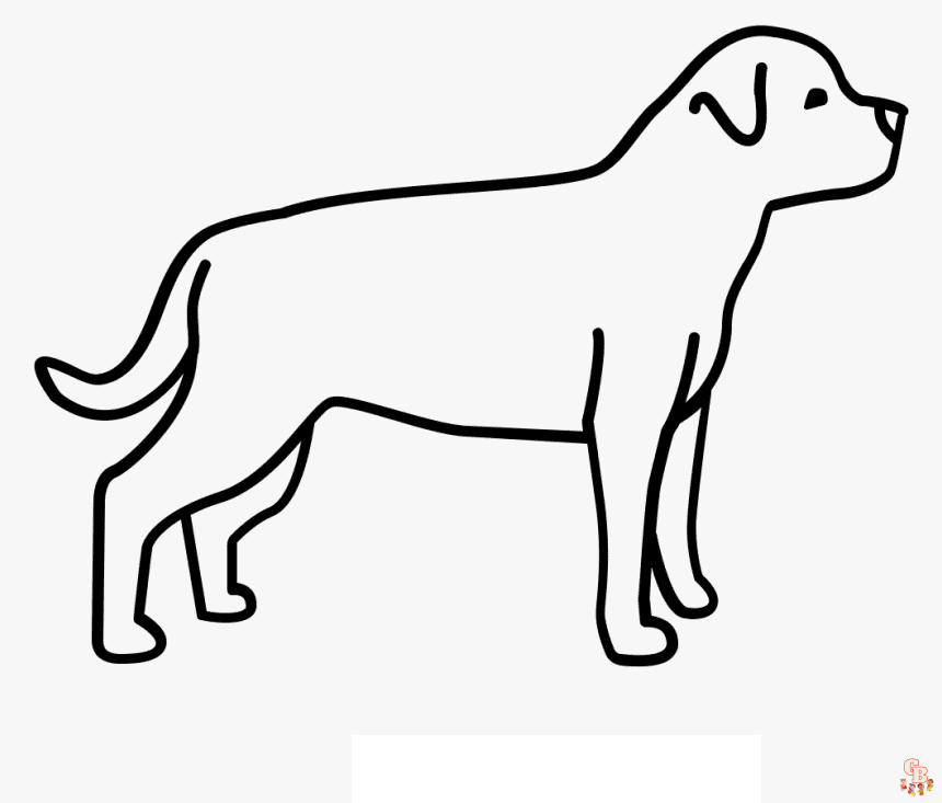 Rottweiler Coloring Sheets