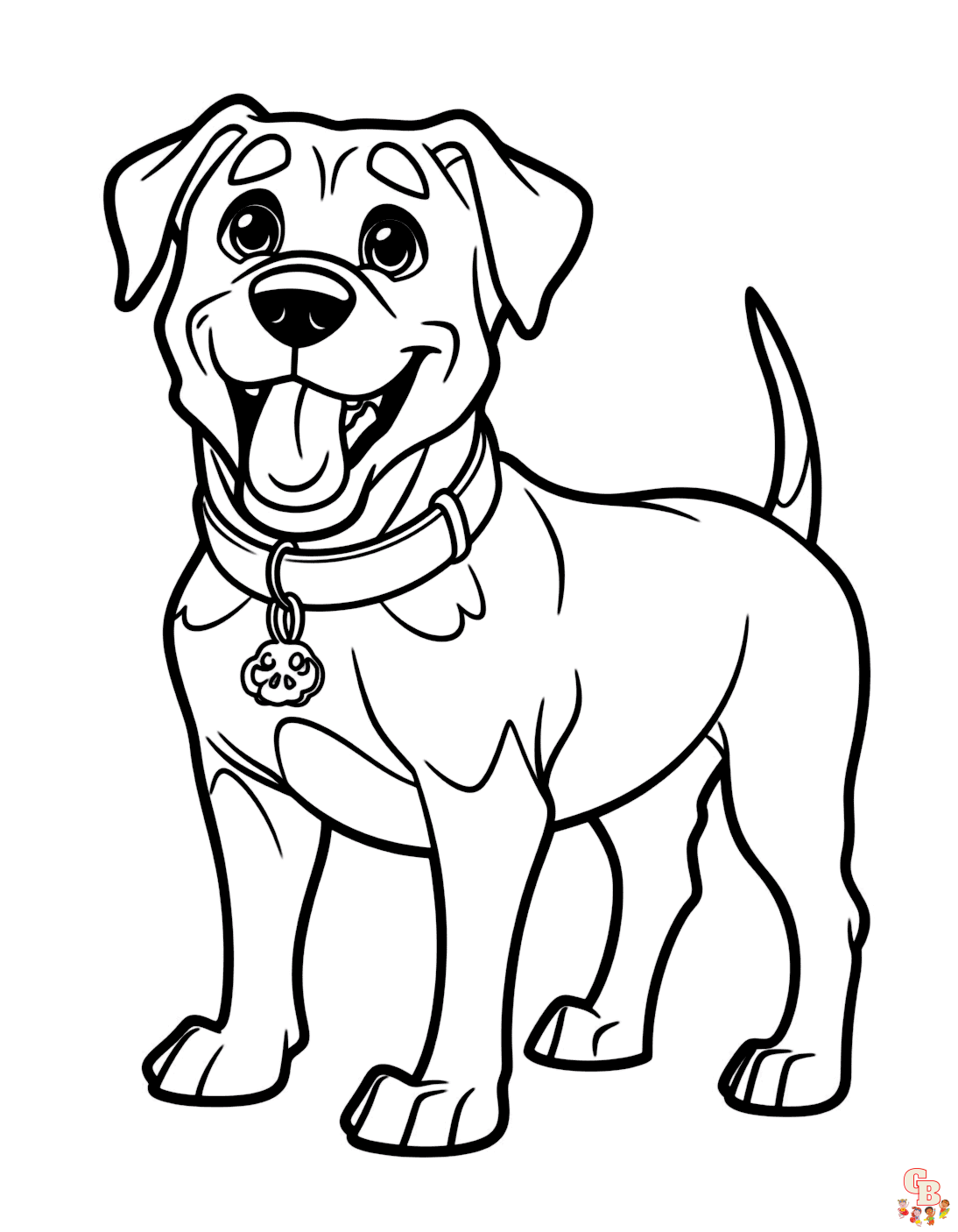Rottweiler coloring pages to print